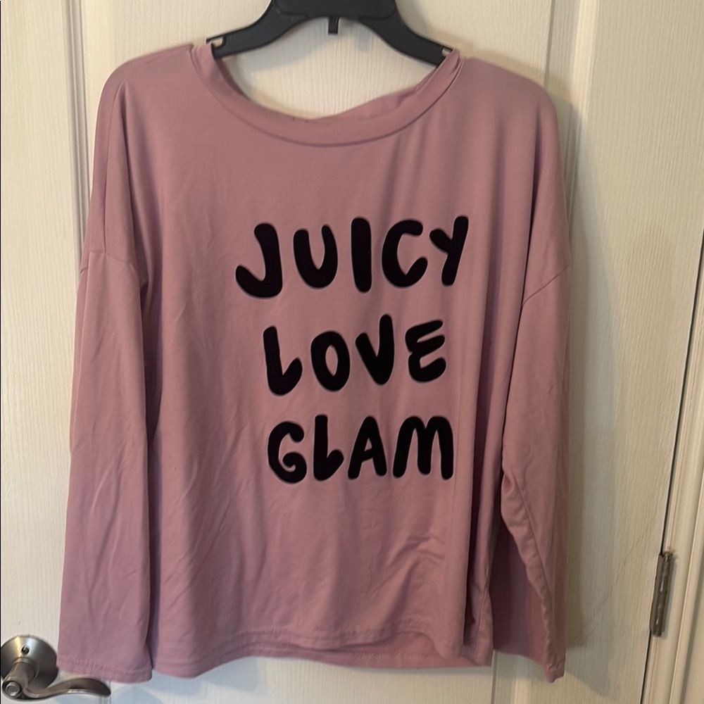 Juicy Love Glam Pink Long Sleeve Shirt